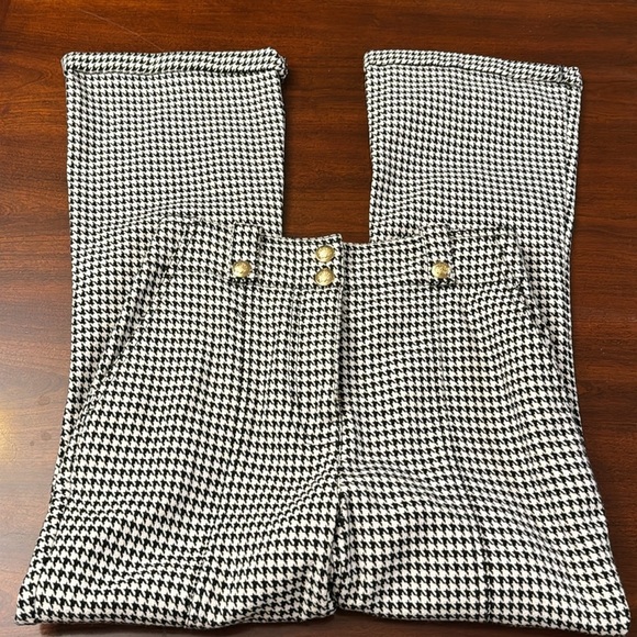 Derek Lam 10 Crosby Flared Houndstooth Pants - Picture 11 of 15